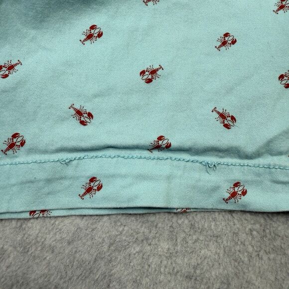 Carbon Shorts Freedom Flex Mens Sz 34 Blue Lobster/Crawfish Flat Front Chino - Picture 14 of 14